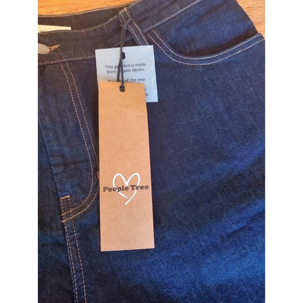 People Tree Organic Cotton Denim UK 16 US 12 - Picture 4 of 10